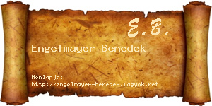 Engelmayer Benedek névjegykártya